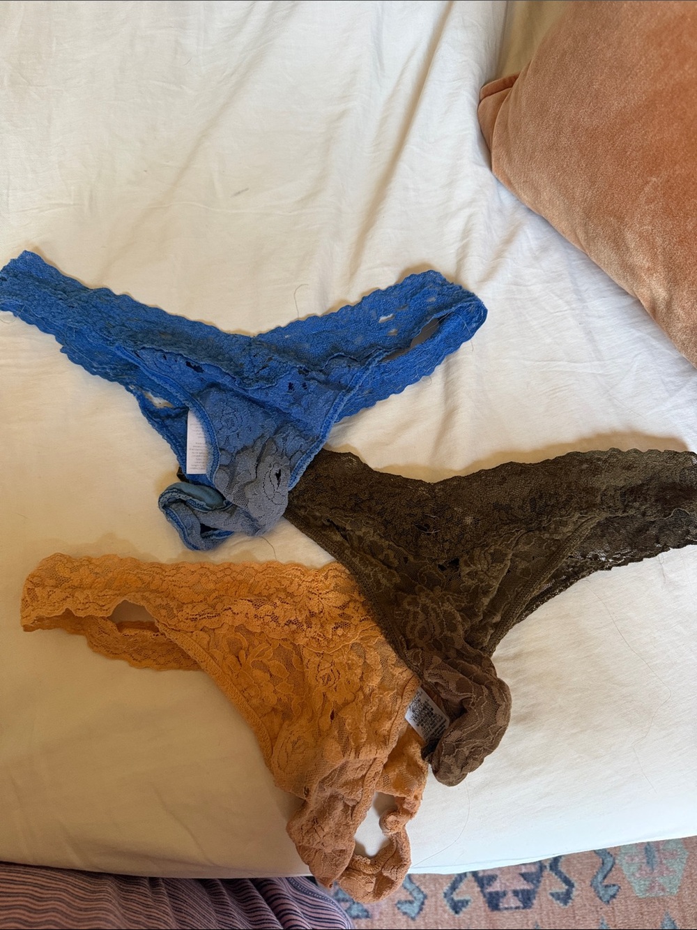 Hanky Panky Lace Panties WW Trio
